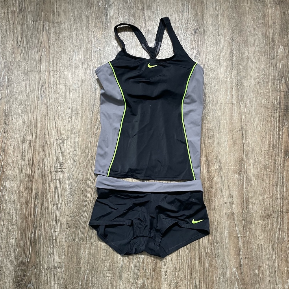 Nike Black and Gray Women's Swim Set